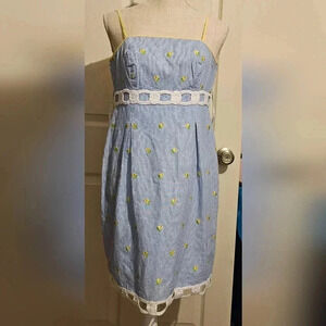 Rare htf Lilly pulitzer home slice betsey dress Size 2 Sleeveless Spaghetti